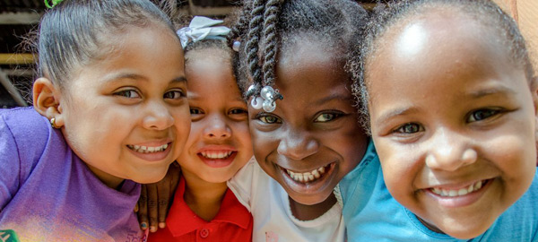 Happy children from our educational programs