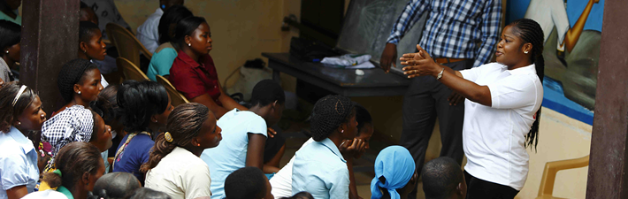 Entrepreneurship workshop session with young participants